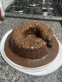 Foto de Bolo de Cenoura vulcão